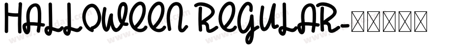 Halloween Regular字体转换